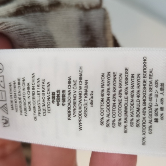 Michael by Michael Kors zebra v neck long sleeve lightweight knit pullover 3X - Picture 6 of 8